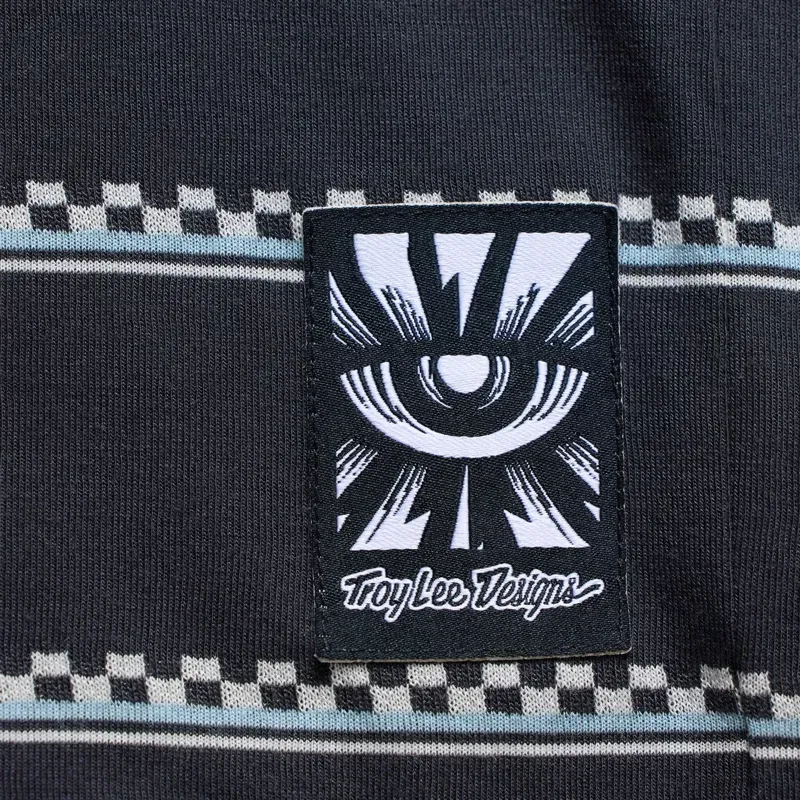 Troy Lee Designs Women's Lilium Ride Short Sleeve T-Shirt in Checked Out Carbon-4
