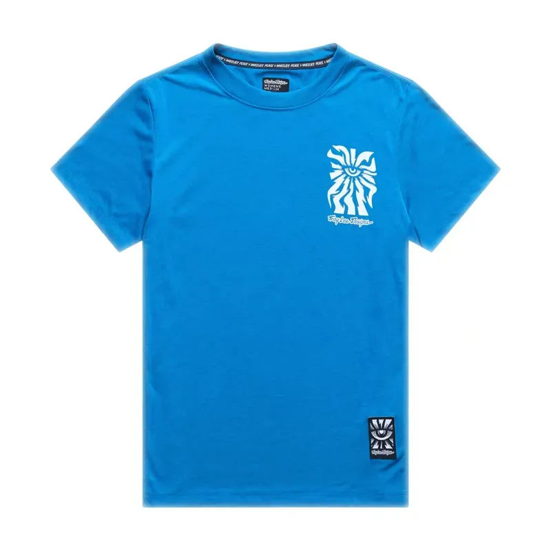 Troy Lee Designs Women's Lilium Ride One Eye Short Sleeve T-Shirt in Aero Blue