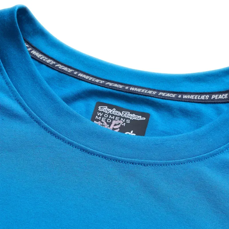 Troy Lee Designs Women's Lilium Ride One Eye Short Sleeve T-Shirt in Aero Blue-4