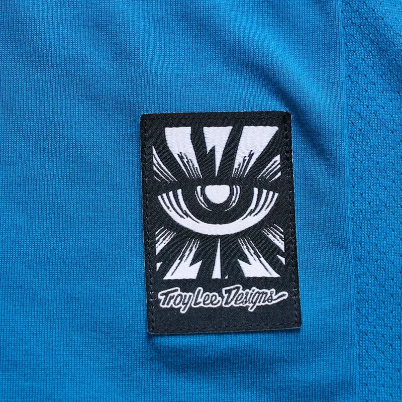 Troy Lee Designs Women's Lilium Ride One Eye Short Sleeve T-Shirt in Aero Blue-5