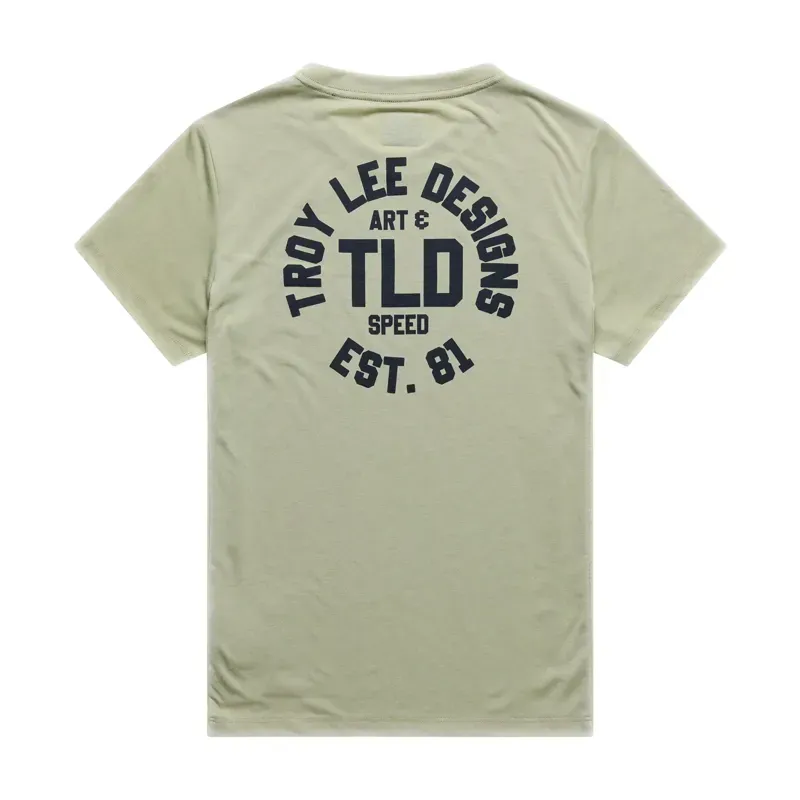 Troy Lee Designs Women's Lilium Ride Short Sleeve T-Shirt in Stamps Sage-1