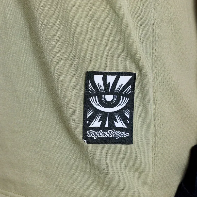Troy Lee Designs Women's Lilium Ride Short Sleeve T-Shirt in Stamps Sage-11