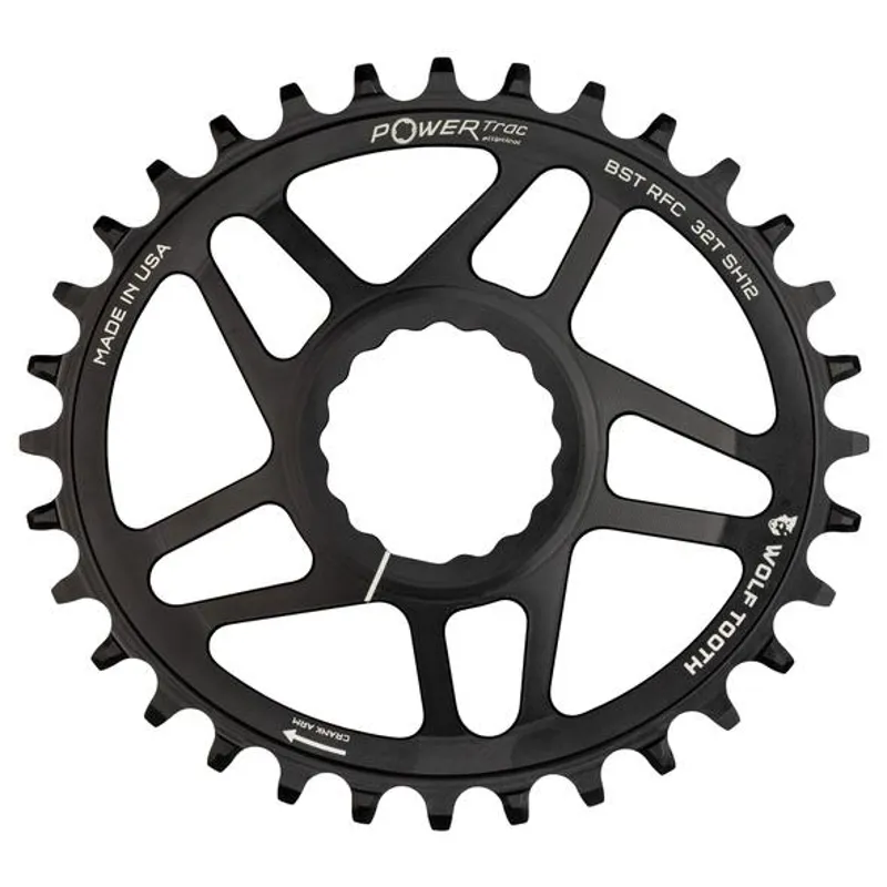 Wolf Tooth Elliptical Direct Mount Race Face Cinch Chainring in Black 