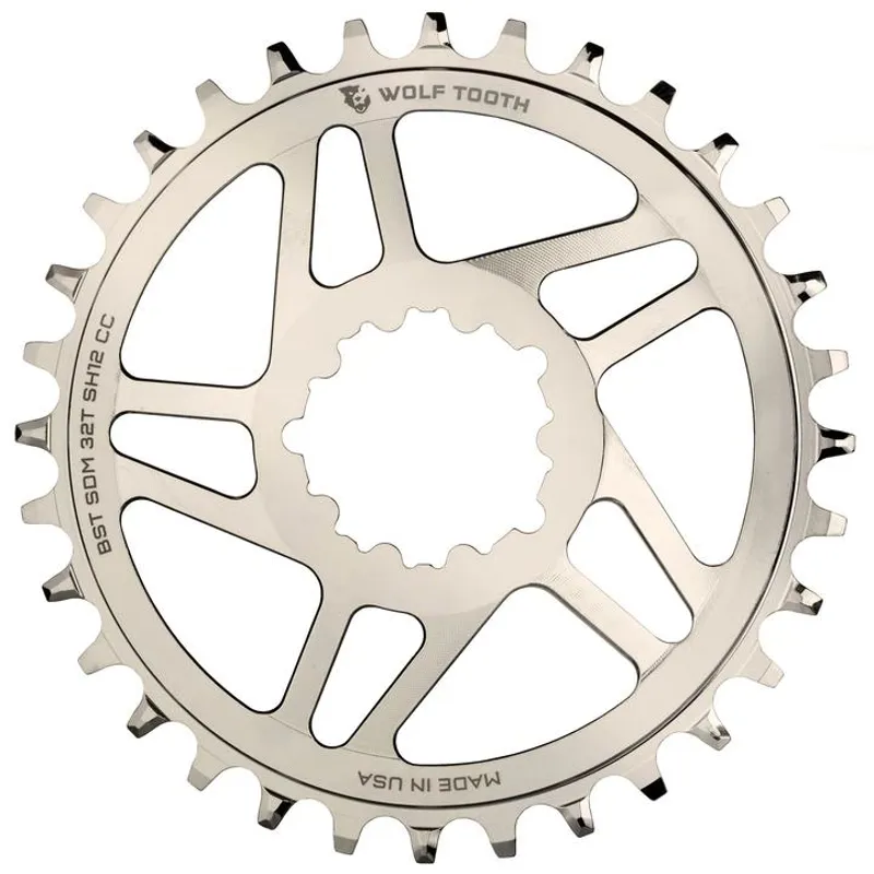 Wolf Tooth Direct Mount eeWing Chainring in Silver