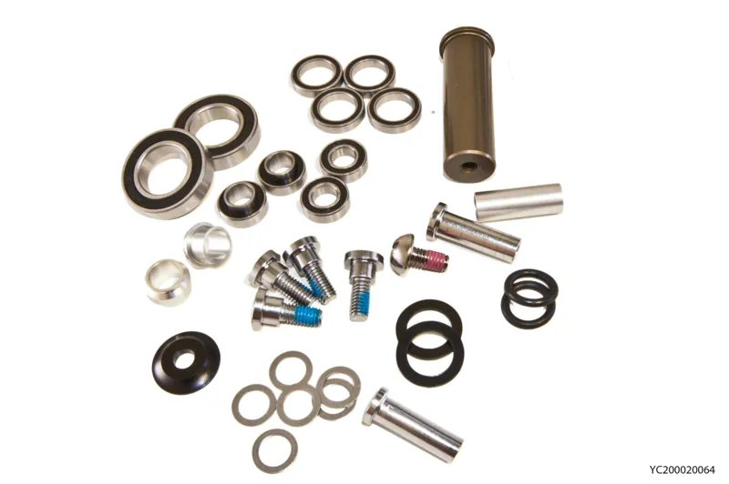 Yeti ASR Progressive Shock Master Rebuild Kit in Silver