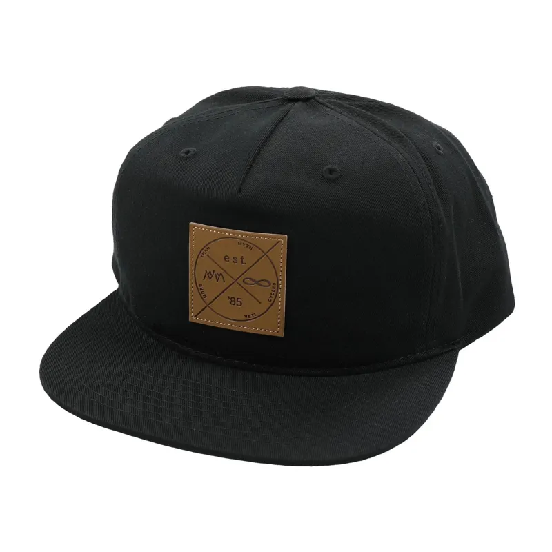 Yeti Heritage Logo Snapback Cap in Black