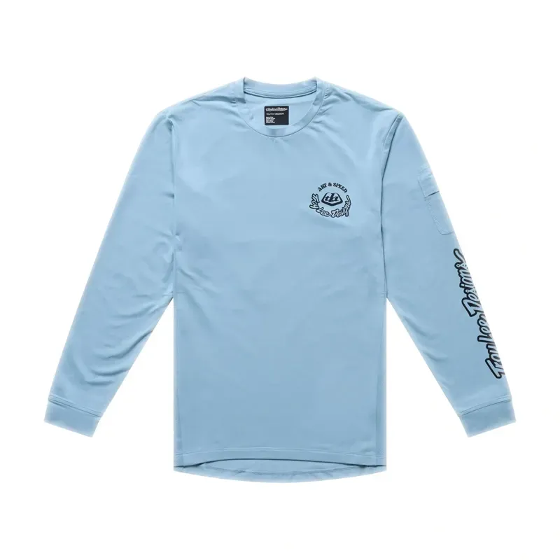 Troy Lee Designs Youth Ruckus Ride Carbs Long Sleeve T-Shirt Dawn Blue