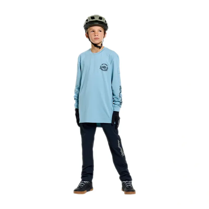 Troy Lee Designs Youth Ruckus Ride Carbs Long Sleeve T-Shirt Dawn Blue-2