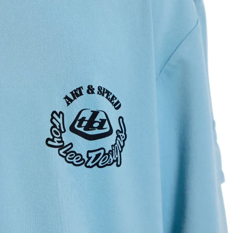 Troy Lee Designs Youth Ruckus Ride Carbs Long Sleeve T-Shirt Dawn Blue-6
