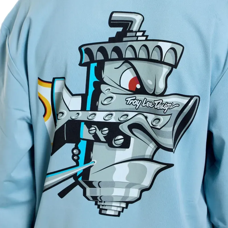 Troy Lee Designs Youth Ruckus Ride Carbs Long Sleeve T-Shirt Dawn Blue-11