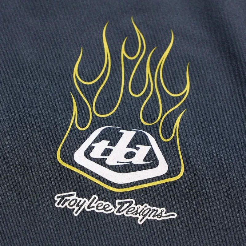 Troy Lee Designs Youth Ruckus Ride Long Sleeve T-Shirt in Pressed Carbon-2