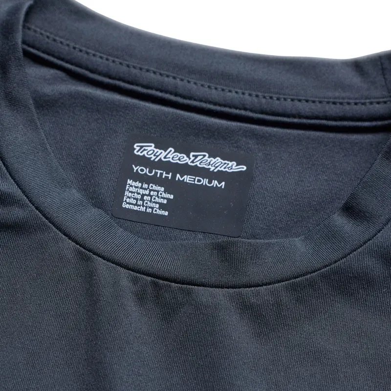 Troy Lee Designs Youth Ruckus Ride Long Sleeve T-Shirt in Pressed Carbon-4