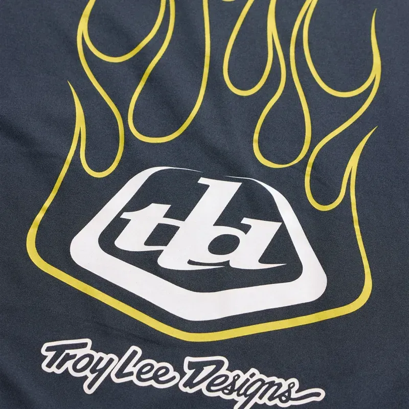 Troy Lee Designs Youth Ruckus Ride Long Sleeve T-Shirt in Pressed Carbon-3