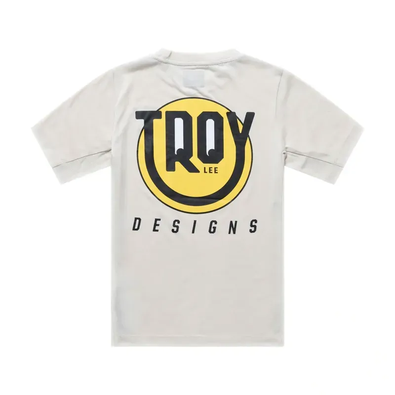 Troy Lee Designs Skyline Ride Happy Youth SS T-Shirt in Pumice-1