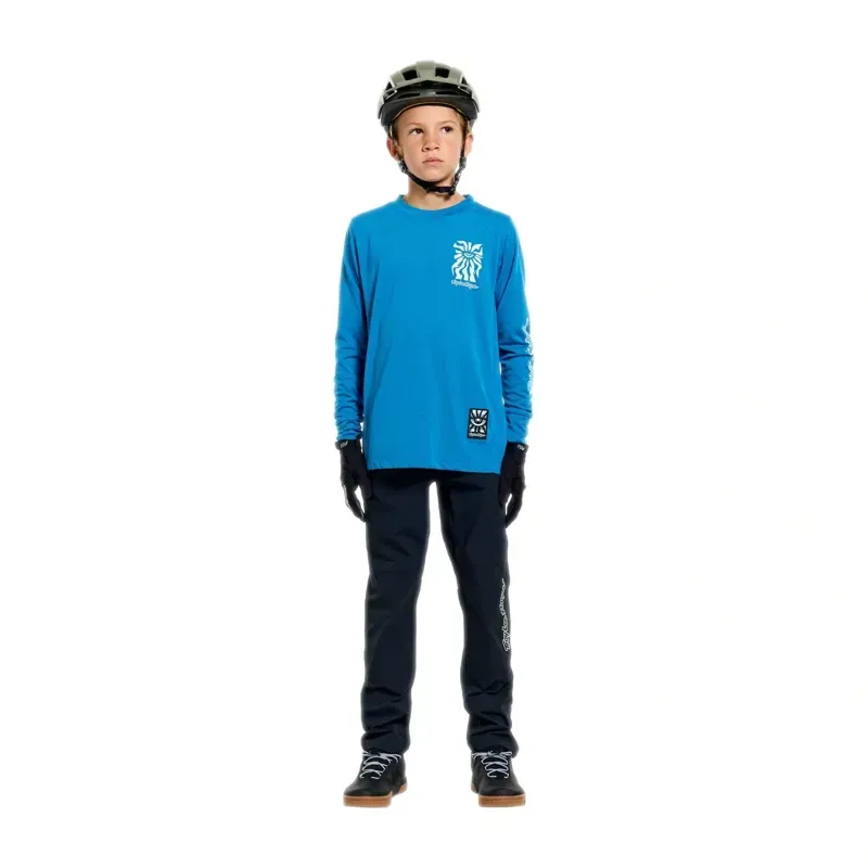Troy Lee Designs Skyline Trail Youth Trousers in Mono Black-9