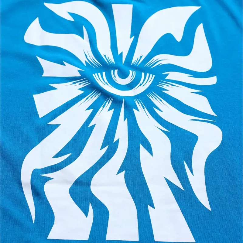 Troy Lee Designs Youth Skyline Ride One Eye Long Sleeve T-Shirt in Aero Blue-7