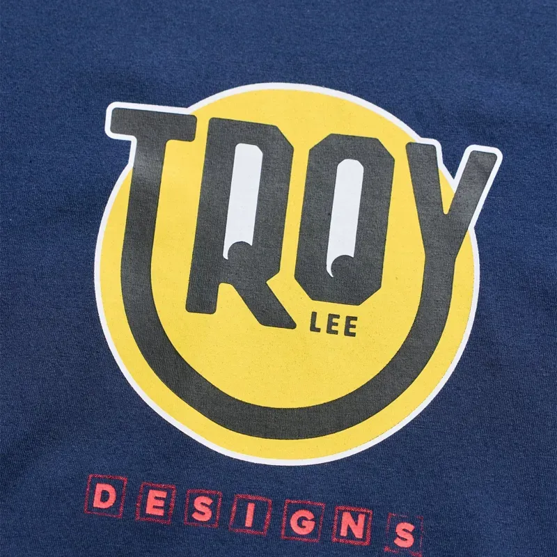 Troy Lee Designs Happy Dayz Youth Short Sleeve T-Shirt in Navy-2