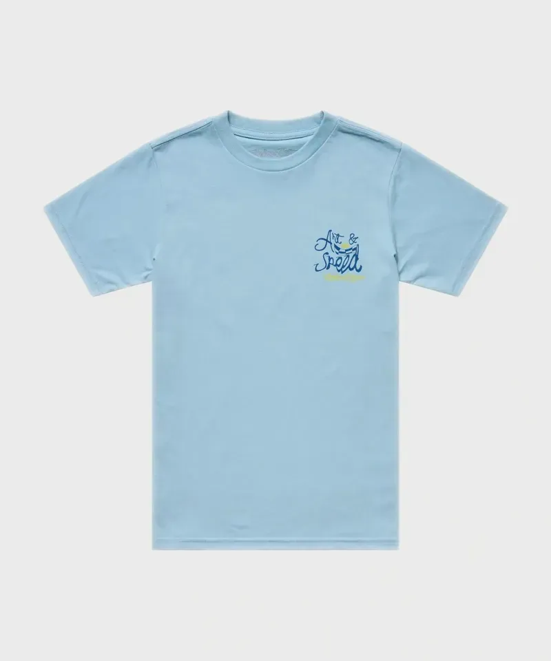 Troy Lee Designs Heritage Youth Short Sleeve T-Shirt in Dawn Blue