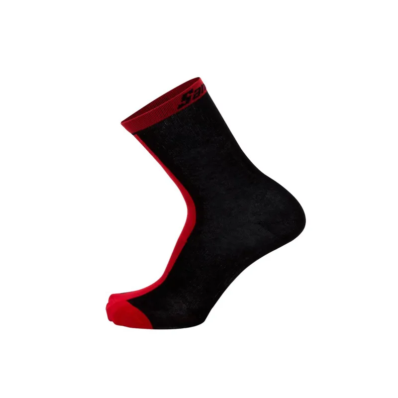 SANTINI ORIGINE WINTER MEDIUM PROFILE PRIMALOFT SOCK BLACK/RED
