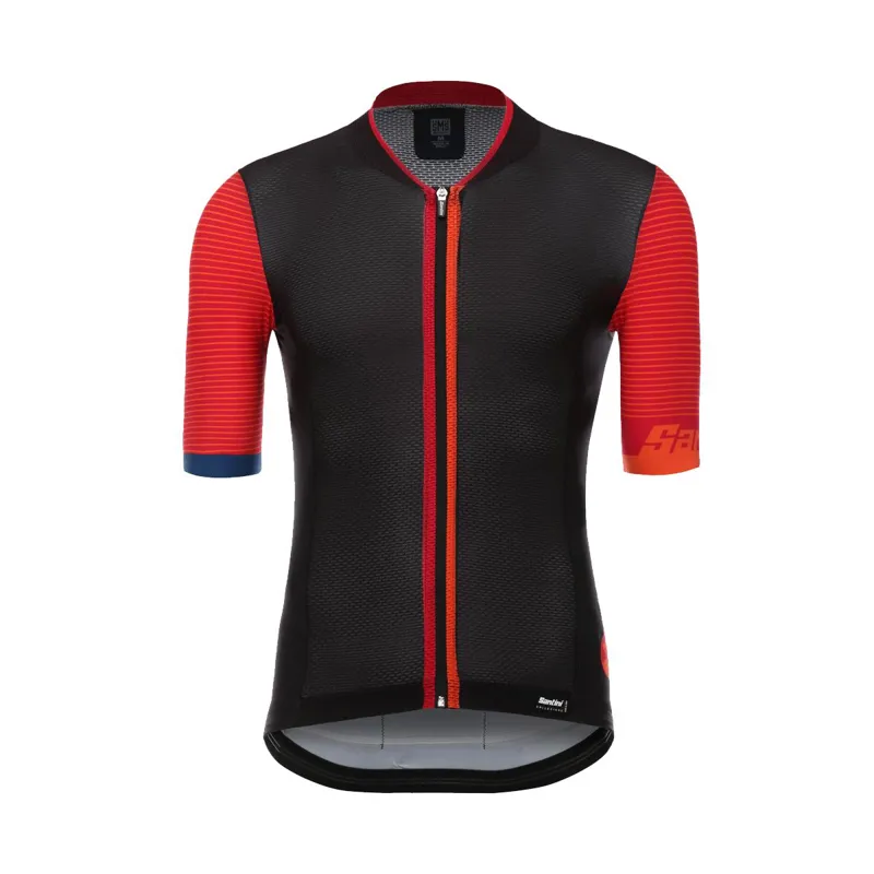 Santini Tono 2.0 Short Sleeve Jersey Red/Black