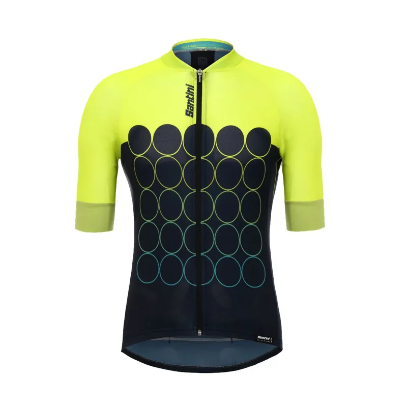 Santini Airform 3.0 Short Sleeve Jersey Yellow