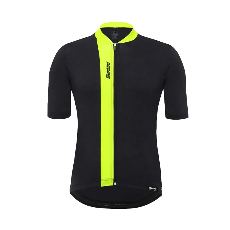 Santini Origine Short Sleeve Black/Yellow