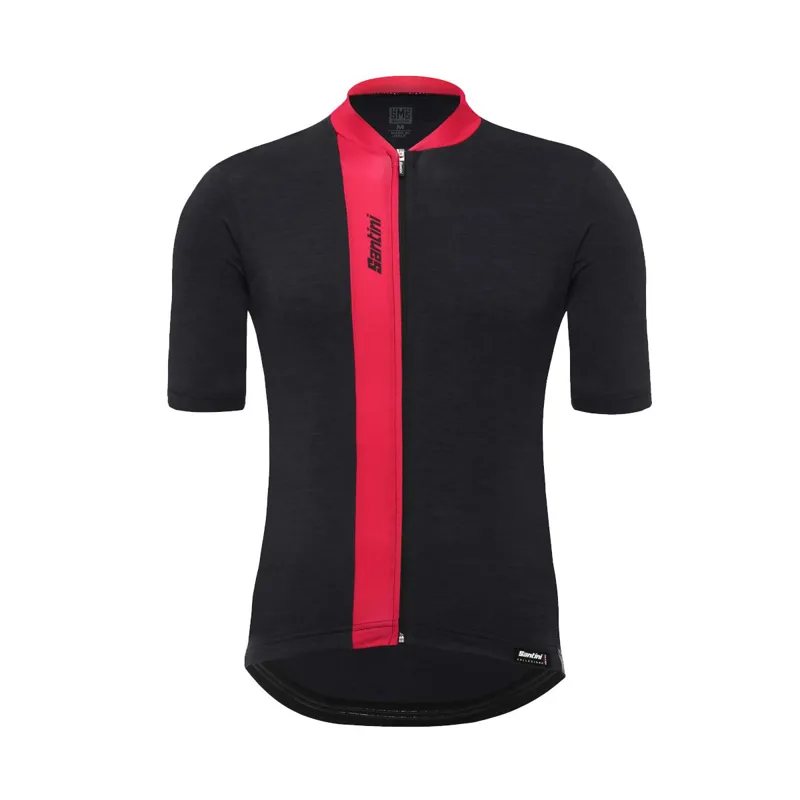Santini Origine Short Sleeve Jersey Black/Red
